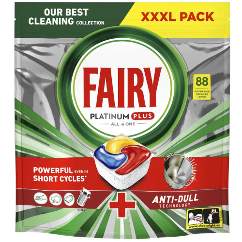Капсулы для посудомоечных машин Fairy Platinum Plus, 88 шт.